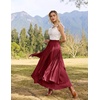 image:imageSCARLRT Darkness Long Skirts for Women Renaissance Flowy Pirate Maxi SkirtWine