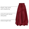 image:imageSCARLRT Darkness Long Skirts for Women Renaissance Flowy Pirate Maxi SkirtWine