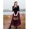 image:imageSCARLRT Darkness Long Skirts for Women Renaissance Flowy Pirate Maxi SkirtWine Plaid