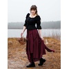 image:imageSCARLRT Darkness Long Skirts for Women Renaissance Flowy Pirate Maxi SkirtWine Plaid