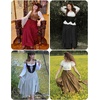 image:imageSCARLRT Darkness Long Skirts for Women Renaissance Flowy Pirate Maxi SkirtWithered Rose