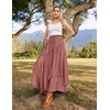 image:imageSCARLRT Darkness Long Skirts for Women Renaissance Flowy Pirate Maxi SkirtWithered Rose