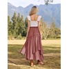image:imageSCARLRT Darkness Long Skirts for Women Renaissance Flowy Pirate Maxi SkirtWithered Rose