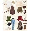 image:imageScarlet Darkness Bell Sleeve Tops for Women Renaissance Peasant BlouseArmy Green