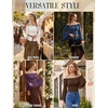 image:imageScarlet Darkness Bell Sleeve Tops for Women Renaissance Peasant BlouseBrown