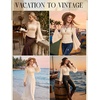 image:imageScarlet Darkness Bell Sleeve Tops for Women Renaissance Peasant BlouseOyster White