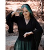 image:imageScarlet Darkness Bell Sleeve Tops for Women Renaissance Pirate ShirtBlack