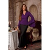 image:imageScarlet Darkness Bell Sleeve Tops for Women Renaissance Pirate ShirtDark Purple