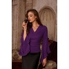 image:imageScarlet Darkness Bell Sleeve Tops for Women Renaissance Pirate ShirtDark Purple