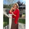 image:imageScarlet Darkness Bell Sleeve Tops for Women Renaissance Pirate ShirtRed