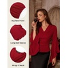 image:imageScarlet Darkness Bell Sleeve Tops for Women Renaissance Pirate ShirtRed