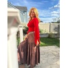 image:imageScarlet Darkness Bell Sleeve Tops for Women Renaissance Pirate ShirtRed