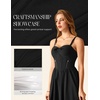 image:imageScarlet Darkness Corset Midi Dress Women Cocktail Party Milkmaid SundressBlack