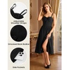image:imageScarlet Darkness Corset Midi Dress Women Cocktail Party Milkmaid SundressBlack