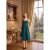 image:imageScarlet Darkness Corset Midi Dress Women Cocktail Party Milkmaid SundressBlue Green