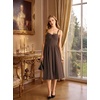 image:imageScarlet Darkness Corset Midi Dress Women Cocktail Party Milkmaid SundressCoffee