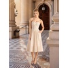 image:imageScarlet Darkness Corset Midi Dress Women Cocktail Party Milkmaid SundressCream