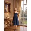 image:imageScarlet Darkness Corset Midi Dress Women Cocktail Party Milkmaid SundressDark Blue