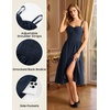 image:imageScarlet Darkness Corset Midi Dress Women Cocktail Party Milkmaid SundressNavy Blue