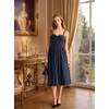 image:imageScarlet Darkness Corset Midi Dress Women Cocktail Party Milkmaid SundressNavy Blue