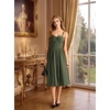 image:imageScarlet Darkness Corset Midi Dress Women Cocktail Party Milkmaid SundressOlive Green