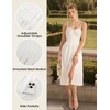 image:imageScarlet Darkness Corset Midi Dress Women Cocktail Party Milkmaid SundressWhite
