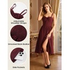 image:imageScarlet Darkness Corset Midi Dress Women Cocktail Party Milkmaid SundressWine Red