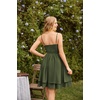 image:imageScarlet Darkness Corset Mini Sundress Chiffon Homecoming Dress for WomenArmy Green