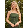 image:imageScarlet Darkness Corset Mini Sundress Chiffon Homecoming Dress for WomenArmy Green