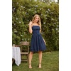 image:imageScarlet Darkness Corset Mini Sundress Chiffon Homecoming Dress for WomenBlue