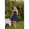 image:imageScarlet Darkness Corset Mini Sundress Chiffon Homecoming Dress for WomenBlue