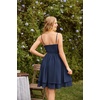 image:imageScarlet Darkness Corset Mini Sundress Chiffon Homecoming Dress for WomenBlue