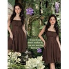 image:imageScarlet Darkness Corset Mini Sundress Chiffon Homecoming Dress for WomenCoffee