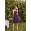 image:imageScarlet Darkness Corset Mini Sundress Chiffon Homecoming Dress for WomenDeep Purple