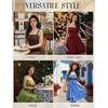 image:imageScarlet Darkness Corset Mini Sundress Chiffon Homecoming Dress for WomenGray Green