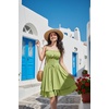 image:imageScarlet Darkness Corset Mini Sundress Chiffon Homecoming Dress for WomenGray Green