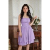image:imageScarlet Darkness Corset Mini Sundress Chiffon Homecoming Dress for WomenLavender