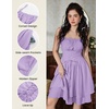 image:imageScarlet Darkness Corset Mini Sundress Chiffon Homecoming Dress for WomenLavender