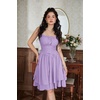 image:imageScarlet Darkness Corset Mini Sundress Chiffon Homecoming Dress for WomenLavender