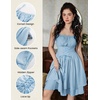 image:imageScarlet Darkness Corset Mini Sundress Chiffon Homecoming Dress for WomenLight Blue