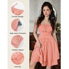image:imageScarlet Darkness Corset Mini Sundress Chiffon Homecoming Dress for WomenOrange