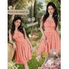 image:imageScarlet Darkness Corset Mini Sundress Chiffon Homecoming Dress for WomenOrange