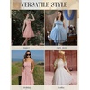 image:imageScarlet Darkness Corset Mini Sundress Chiffon Homecoming Dress for WomenPink