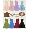 image:imageScarlet Darkness Corset Mini Sundress Chiffon Homecoming Dress for WomenPink