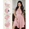 image:imageScarlet Darkness Corset Mini Sundress Chiffon Homecoming Dress for WomenPink