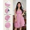 image:imageScarlet Darkness Corset Mini Sundress Chiffon Homecoming Dress for WomenPink Purple