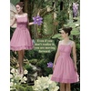 image:imageScarlet Darkness Corset Mini Sundress Chiffon Homecoming Dress for WomenPink Purple