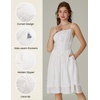 image:imageScarlet Darkness Corset Mini Sundress Chiffon Homecoming Dress for WomenWhite