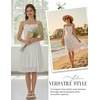 image:imageScarlet Darkness Corset Mini Sundress Chiffon Homecoming Dress for WomenWhite