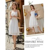 image:imageScarlet Darkness Corset Mini Sundress Chiffon Homecoming Dress for WomenWhite